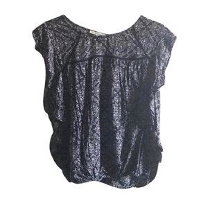 American Eagle Blue Bubble Top